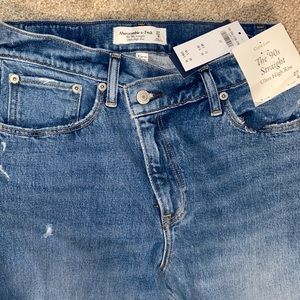 Abercrombie & Fitch curve love 90s straight ultra high rise jeans